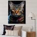 Design Art American Shorthair Harmony Cat I - Cat Wall Decor Metal in Brown/Gray | 32 H x 24 W x 1 D in | Wayfair PT108113-24-32