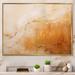 Design Art Champagne Color Terroirs Liquid Art I - Abstract Shapes Wall Decor Metal in Orange | 30 H x 40 W x 1.5 D in | Wayfair FL108236-40-30-GD