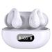 Mini Charging Case Earbuds In-Ear with LED Display Charging Box HiFi Stereo Ear Hook Wireless Bluetooth 5.3 Bone Conduction Earphone Ear Clip On Ear WHITE