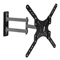 Fresh Fab Finds 8 Tilt 90 Swivel Fixed TV Wall Mount Bracket for 23-55 in. LED LCD PLASMA Flat TV VESA 400 x 400 mm Black