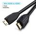 Micro HDMI to HDMI Cable 4K Mini HDMI Male to Male Cord for GoPro Sony Camera Callphone Tablet Projector HDTV Mini HDMI Mini HD to HDMI 1.5m