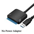 Sata To USB 3.0 Adapter Cable USB 3.0 Hard Drive Converter Cable Support 2.5/3.5 Inch External SSD HDD Adapter Hard Drive Laptop 40cm A Without Plug