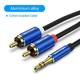 RCA Cable 3.5mm to 2RCA Splitter RCA Jack 3.5 Cable RCA Audio Cable for Smartphone Amplifier Home Theater AUX Cable RCA New Alloy Cotton 2 0.5m