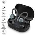 Headphones Gnobogi Wireless Earbuds Bluetooth Headphones With Charging Case IPX7 Sports True Wireless Earbuds With Ear Hook Earbuds Noise Cancelling With Microphone F Earbuds Clearance