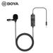 BOYA Microphones Camera Pc 3.5mm Dslr Camera By-m1 Lavalier Clip-on Condenser Mic LavalierClip-on Condenser Mic With Kidjoy Condenser With 1/4 By-m1 3.5mm Condenser With 1/4 Adapter Cameras