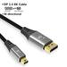 8K Mini DisplayPort to DisplayPort Cable 8K 60Hz 4K 144Hz Mini DP to DP Cables ForMacBook Air Surface Pro Monitor DP 1.4 8K 1m