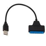 USB 2.0 To SATA 22pin Cable Adapter Converter Lines HDD SSD Connect Cord Wire for 2.5in Hard Disk Drives for Solid Drive Disk USB2.0 TO SATA