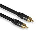 RCA Cable Subwoofer Cable RCA to RCA Cable Digital Coaxial Audio Cable SPDIF Cable Male Speaker Hifi Subwoofer Toslink 1 2 3 5m black 2m