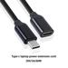 Type-c Male to Female Extension Cable 1M 3A 60W Usb C Type-c Male to Female Extension Cable Extensor Wire Connector 1m