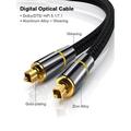 Digital Audio Optical Cable SPDIF Toslink Audio Power Amplifier Cable HiFi Speaker Wire Home Theater Soundbar Fiber Optic Cable Zinc Alloy 1m