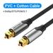 Digital Optical Audio Cable Toslink SPDIF Coaxial Cable 1m 2m 5m for Amplifiers Blu-ray Xbox 360 PS4 Soundbar Fiber Cabl Cotton Cable Black 3m