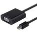 Mini DP to VGA cable Apple Macs Video adapter Thunderbolt Mini DisplayPort to VGA adapter cable for Macbook pro air Imac Dell Black adapter cable Other