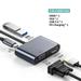 4K Type C to HDMI-compatible USB 3.0 VGA PD Adapter Multiport Adapter HDMI-compatible Hub for Macbook Samsung Huawei Xiaomi Gray 4 in 1