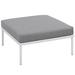 IHSS Harmony Outdoor Patio Aluminum Ottoman Metal | 15.5 H x 31.5 W x 31.5 D in | Wayfair 755513728438