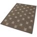 Brown 65 x 44 x 1 in Area Rug - Lofy Geometric Duri Rectangle 3'8" X 5'5" Area Rug Cotton/Wool | 65 H x 44 W x 1 D in | Wayfair Lo-8684012027129