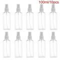 HiSmartLife 10Pcs 100ml Travel Transparent Plastic Perfume Atomizer Empty Misty Spray Bottle