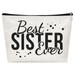 RnemiTe-amo To My Sister Gifts Gifts for Sister Best Soul Friend Makeup Bag for Big Little Sisters Birthday Wedding Thank You Gift Sister Birthday Gifts from Sister Sister Gifts from Sisters