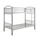 Zoomie Kids Pharr Twin Over Full Bunk Bed Metal in Gray | 67 H x 56 W x 78 D in | Wayfair 34DD3A25319E43ED8DF7EC4E3737AF40