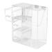 Makeup Brush Storage Box Holder Cosmetic Organizer Dust-proof Boxes Case Desktop