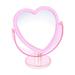 Travel Magnifying Mirror Heart Makeup Double Sided Vintage Modeling Mirrors Double-sided Vanity Pink