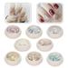 Nail Accessories Face Paint Art Supplies Pvc Halloween Decorations for Party Wedding Glitter Manicure Mix 8 Pcs