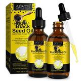 Aliver Black Seed Oil Hair Skin & Nail Support Cold-Pressed 100% Turkish Black Seed Oil Liquid Pure Blackseed Oil 2 Pack