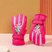 Dyfzdhu Kids Winter Gloves Snow Ski Waterproof Thermal Insulated Gloves For Boys Girls Toddler Children Youth For Cold Weather æ›´å¤š Hot Pink