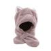 Kaloaede Baby Hats Toddler Boys Girls Winter Hat Scarf Warm Plush Thick Ear Protection Hat Integrated Hat Ears Cute