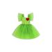 Huakaishijie Baby Girls Christmas Romper Fly Sleeve Sequins Heart Romper Dress