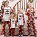cllios Family Christmas Pajamas Set Funny Gnomes Matching Sleepwear Cute Plaid Long Sleeve Tee and Pants 2 Piece Nightwear Loungewear Xmas Holiday Pajamas Sets