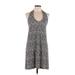 American Eagle Outfitters Casual Dress - A-Line: Gray Print Dresses - Women's Size Large