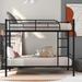 Isabelle & Max™ Twin Over Twin Metal Bunk Bed (White) Metal in Black | 65.3 H x 41.4 W x 78.1 D in | Wayfair 2016AD05BB2B466D957F4999C40738A1