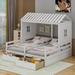 Harper Orchard Keedysville Twin Size House Platform Beds w/ Two Drawers in White | Wayfair FBF064CD645E480B887A11BA4E1C92F6