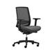 Inbox Zero Office Chair Upholstered, Wood in Black | 42.5 H x 26.8 W x 22.4 D in | Wayfair E16D8E1FD4DA4E029A3C35BE6A7DC077