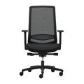 Inbox Zero Adapt Mesh Multi-Function High Back Task Chair Upholstered, Wood in Black/Brown | 46.4 H x 26.77 W x 23.3 D in | Wayfair