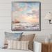 Winston Porter Clouds Winter Scenery In Country Side On Canvas Print Canvas, Cotton in Pink | 24 H x 24 W x 1 D in | Wayfair