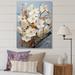 Winston Porter Minimalism White & Blue Cherry Blossom II On Canvas Print Metal in Blue/Red | 40 H x 30 W x 1.5 D in | Wayfair