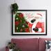 The Holiday Aisle® Arose Such A Clatter Collection A Framed On Paper Print in Green/Red/White | 30 H x 44 W x 1.5 D in | Wayfair
