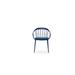 Woodard Windsor Stacking Patio Dining Armchair w/ Cushion Metal in Black | 32.5 H x 24 W x 23.5 D in | Wayfair 9S0417ST-92-62M