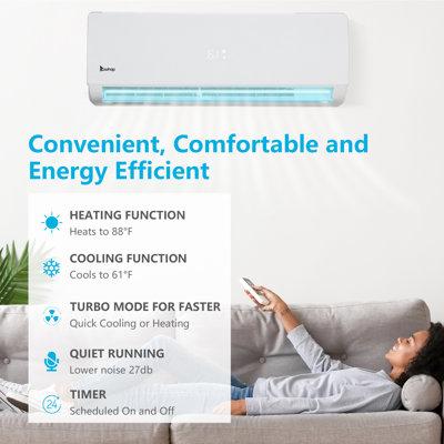 Winado Wi-Fi Connected Ductless Mini Split Air Con...