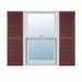 Builders Edge, TailorMade Cathedral Top Center Mullion, Open Louver Shutters Vinyl, Wood in Gray | 82",14 1/2" | Wayfair BEL1140082030