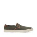 TOMS Men's Baja Olive Synthetic Trim Slip-On Sneakers Shoes Brown/Green, Size 10.5