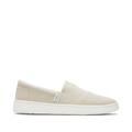 TOMS Men's Natural Travel Lite Alpargata Cream Slip-On Sneakers Shoes, Size 12