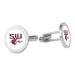 Silver Southern Illinois Salukis Cufflinks