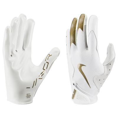 Nike Vapor Jet 8.0 Adult Football Gloves White/Met...
