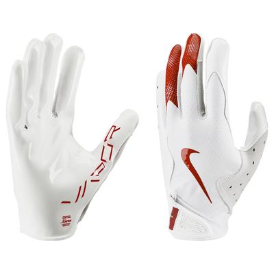 Nike Vapor Jet 8.0 Adult Football Gloves White/Red