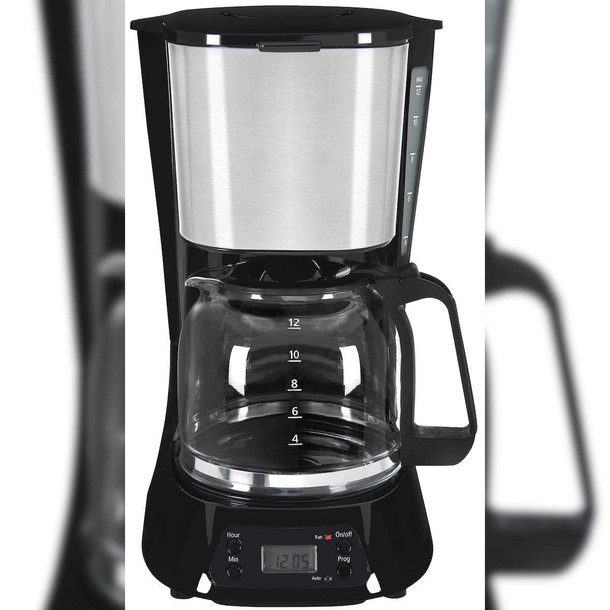 Exquisit Kaffeemaschine KA 6119 isw | Warmhalteplatte | bis zu 15 Tassen | Tropfstopp | Filterkaffeemaschine Image