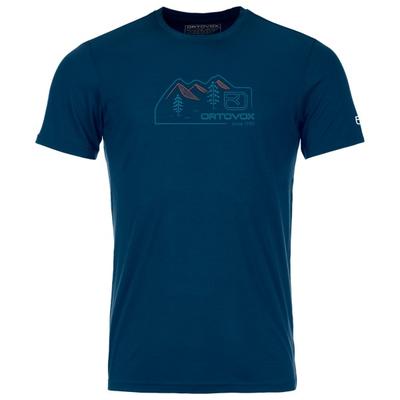 Ortovox - 150 Cool Vintage Badge T-Shirt - Merinoshirt Gr M blau Image