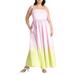 Plus Size Women's Ombre Flare Skirt Maxi Dress by ELOQUII in Crystal Rose (Size 26)