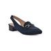 Women's Boreal Slingback by White Mountain in Navy Fabric (Size 9 M)